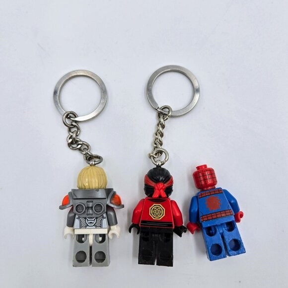 Lego Keychains Nexo Knights Lance 853524 Kai Ninjago And Spider Man Mini Figure - Picture 3 of 5